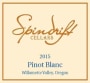 Spindrift Cellars Pinot Blanc 2015  Front Label