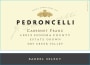 Pedroncelli Barrel Select Cabernet Franc 2013  Front Label