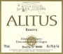 Bodegas Balbas Alitus Reserva 2009  Front Label