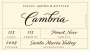 Cambria Clone 115 Pinot Noir 2008  Front Label