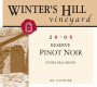 Winter's Hill Vineyard Estate Reserve Pinot Noir 2005  Front Label