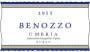 Campo della Maesta Umbria Benozzo Rosso 2011  Front Label