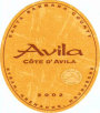 Avila Winery Cote D'Avila 2002  Front Label