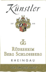 Kunstler Rudesheimer Berg Schlossberg Riesling Grosses Gewachs 2020  Front Label