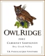 Owl Ridge Wines Passalacqua Vineyard Cabernet Sauvignon 2002  Front Label
