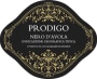 Prodigo Apassite Nero d'Avola 2015  Front Label