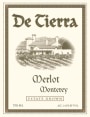 De Tierra Vineyard Estate Merlot 2008  Front Label