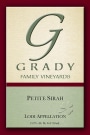 Grady Family Vineyards Petite Sirah 2014  Front Label