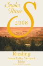 Snake River Winery Arena Valley Vineyard Riesling 2008 Front Label