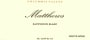 Matthews Winery Sauvignon Blanc 2007  Front Label