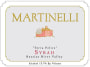 Martinelli Terra Felice Syrah 2014  Front Label