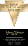 Bodega Del Fin del Mundo Special Blend Reserva 2008  Front Label