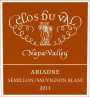 Clos du Val Ariadne 2011 Front Label