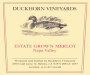 Duckhorn Estate Grown Merlot 1999  Front Label