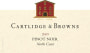 Cartlidge & Browne Pinot Noir 2009 Front Label