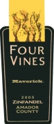 Four Vines Maverick Zinfandel 2005  Front Label