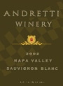Andretti Sauvignon Blanc 2002  Front Label