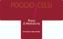 Poggio Celsi Rosso di Montalcino 2014  Front Label