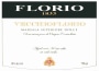 Florio Vecchioflorio Marsala Superiore Sweet 2009  Front Label
