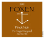 Foxen Fe Cienga Vineyard Pinot Noir 2012 Front Label