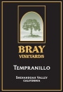 Bray Vineyards Tempranillo 2008 Front Label