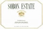 Sobon Estate Zinfandel 2015  Front Label