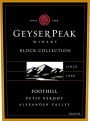Geyser Peak Block Collection Foothill Petit Verdot 2013 Front Label