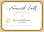 Kenneth Volk San Bernabe Vineyards Malvasia Bianca 2011 Front Label