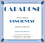 Caparone Winery Sangiovese 2007  Front Label