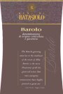 Beni di Batasiolo Barolo 2003  Front Label