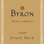 Byron Monument Pinot Noir 2008 Front Label