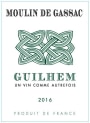 Moulin de Gassac Pays d'Herault Guilhem Blanc 2016 Front Label