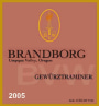 Brandborg Cellars Gewurztraminer 2005 Front Label