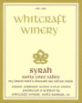 Whitcraft My Friend Matt's Vineyard Syrah 2014  Front Label