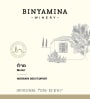 Binyamina Binyamina 'Bin' Merlot 2018  Front Label
