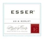 Esser Vineyards Merlot 2016  Front Label