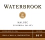Waterbrook Malbec 2011  Front Label