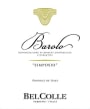 Bel Colle Barolo Simposio 2012  Front Label