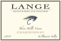 Lange Winery Three Hills Cuvee Chardonnay 2009 Front Label