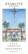 Starlite Vineyards Alexander Valley Zinfandel 2005  Front Label