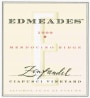 Edmeades Ciafusci Vineyard Zinfandel 1999  Front Label