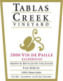 Tablas Creek Vin de Paille Sacrerouge Mourvedre 2006  Front Label