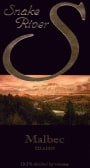 Snake River Winery Arena Valley Vineyard Malbec 2009 Front Label