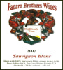 Panaro Brothers Winery Sauvignon Blanc 2007  Front Label