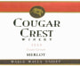 Cougar Crest Estate Merlot 2005  Front Label