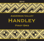 Handley Anderson Valley Pinot Gris 2012 Front Label