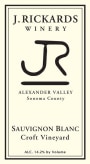 J. Rickards Winery Croft Vineyard Sauvignon Blanc 2016  Front Label