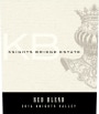 Knights Bridge KB Estate Red Blend 2016  Front Label