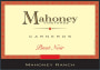 Carneros Wine Company Mahoney Vineyards Mahoney Ranch Pinot Noir 2013 Front Label