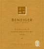 Benziger Oonapias Red 2006 Front Label
